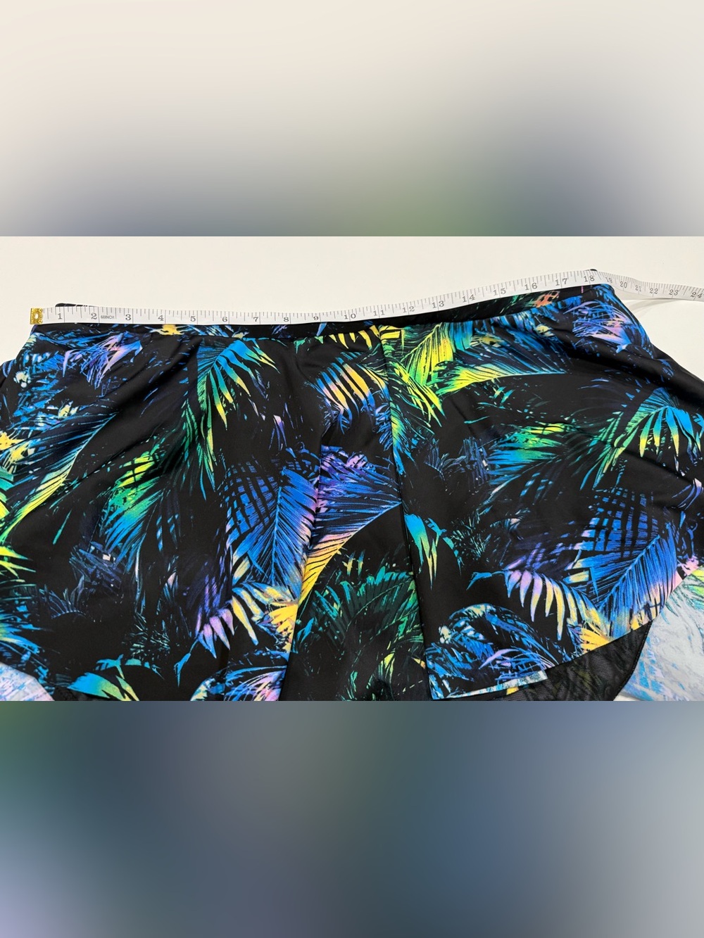 Torrid Women’s Plus Size 3 Tropical Shadows Floral Print swim suit  Skort - Picture 5 of 7